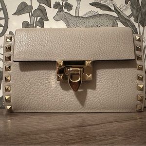 Valentino Grained Calfskin Crossbody Bag